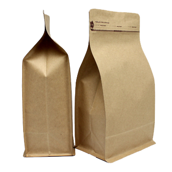 Kraft Box Pouches block bottom bags Kraft Box Pouches block bottom bags