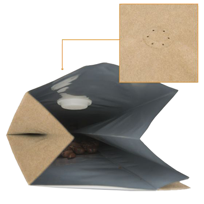 Kraft Coffee and food packaging Bags w/ Valve Kraft Coffee and food packaging Bags w/ Valve