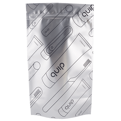 Metallic silver bottom gusseted pouch Metallic silver bottom gusseted pouch