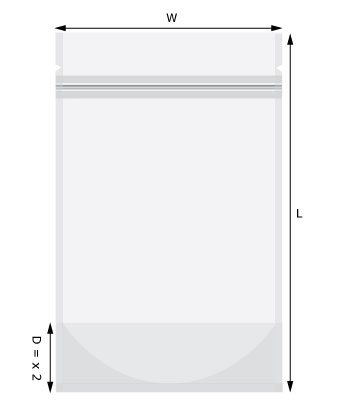 Stand up pouch dimensions outer Kraft pouch euro die cut pouch
