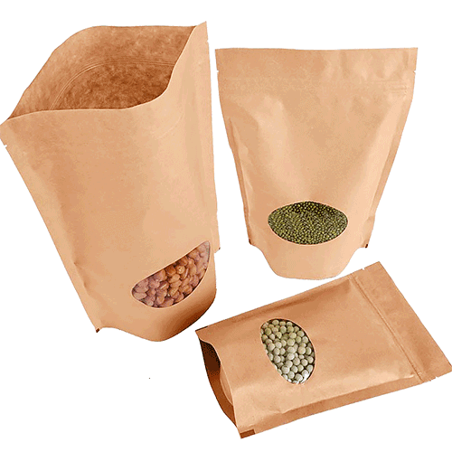 Kraft Brown Paper Bag Oval Window Kraft Brown Paper Bag Oval Window