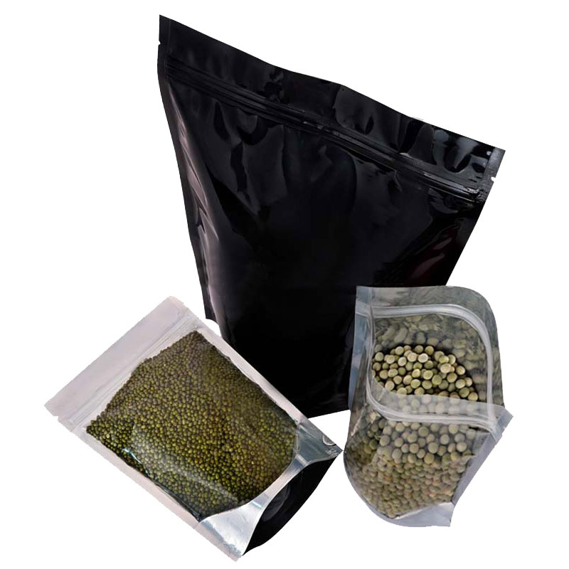 Solid back clear front stand-up pouch 1 Solid back clear front stand-up pouch