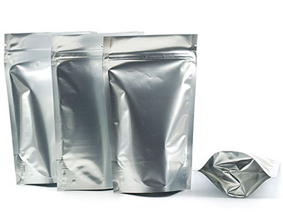 Silver Metallic Stand-up Pouches Silver Metallic Stand-up Pouches