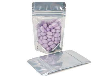 Zip stand up pouch (Solid-back clear-front) Zip stand up pouch (Solid-back clear-front)