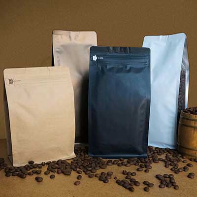 Coffee bag for roasted coffee beans Coffee bag for roasted coffee beans
