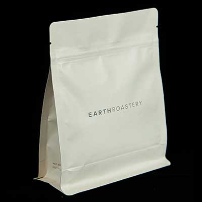 Kraft-biodegradable-box-bottom-pouch Kraft flat bottom pouches