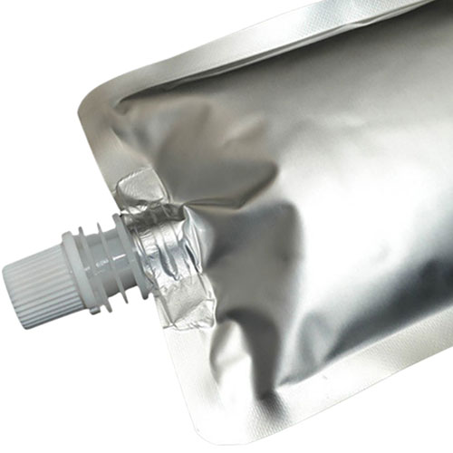 Custom spout coffee bag top view
