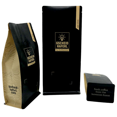 Flat Bottom custom coffee bag